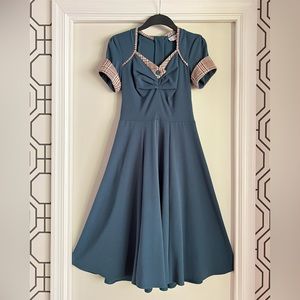 Miss Candyfloss Teal Teodora Kat Dress